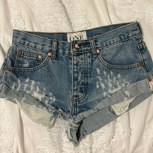 One Teaspoon Denim Shorts